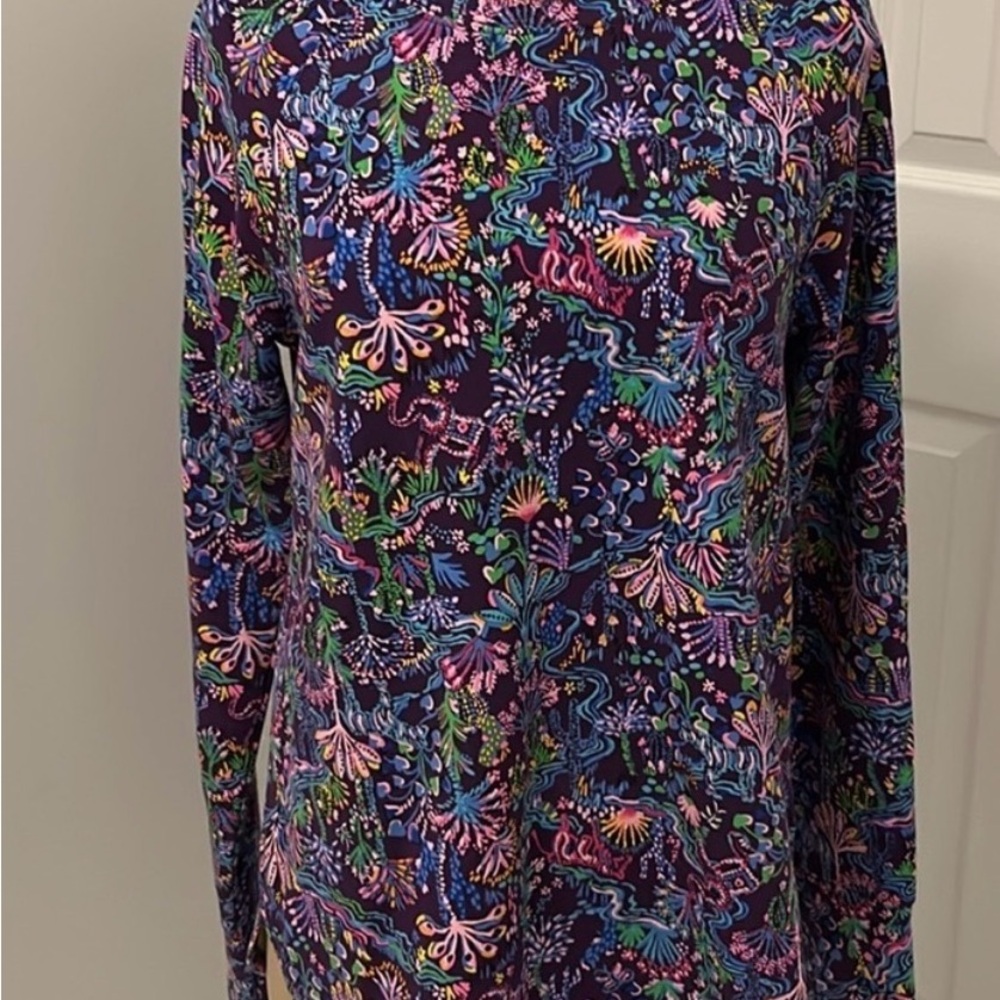 🌸EUC Lilly Pulitzer Blythe Vibrant Multicolor Long Sleeve Pullover - Picture 3 of 6